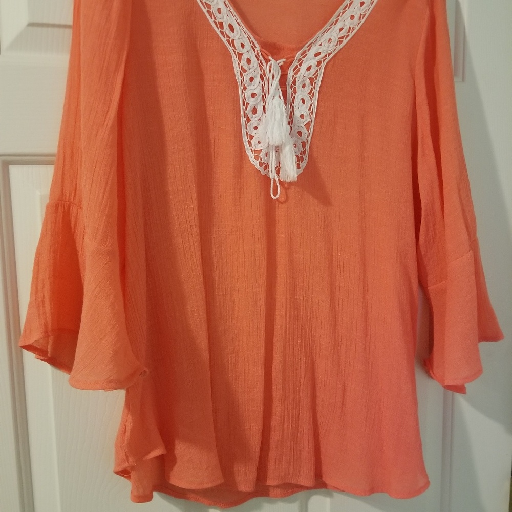 Valerie Steven's boho top size 1X